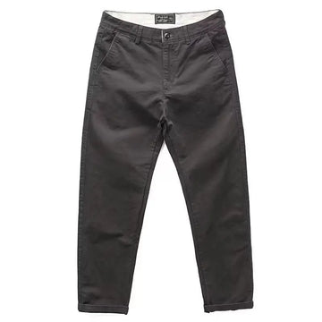 Riolio Casual Pants Men Solid Vintage Fashion Spring Autumn Harajuku Japanese Style All-match Straight Trousers New Pockets High Street